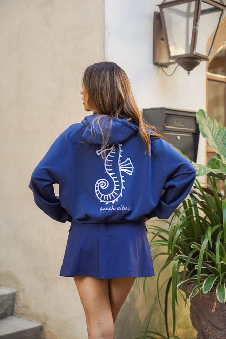 Seahorse Breezy Crop Hoodie