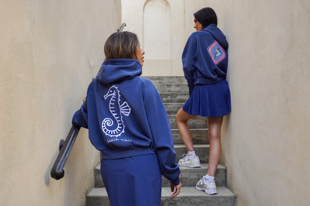 Seahorse Breezy Crop Hoodie