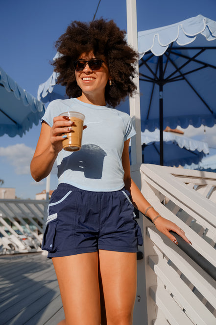 Seahorse Breezy Crop Hoodie