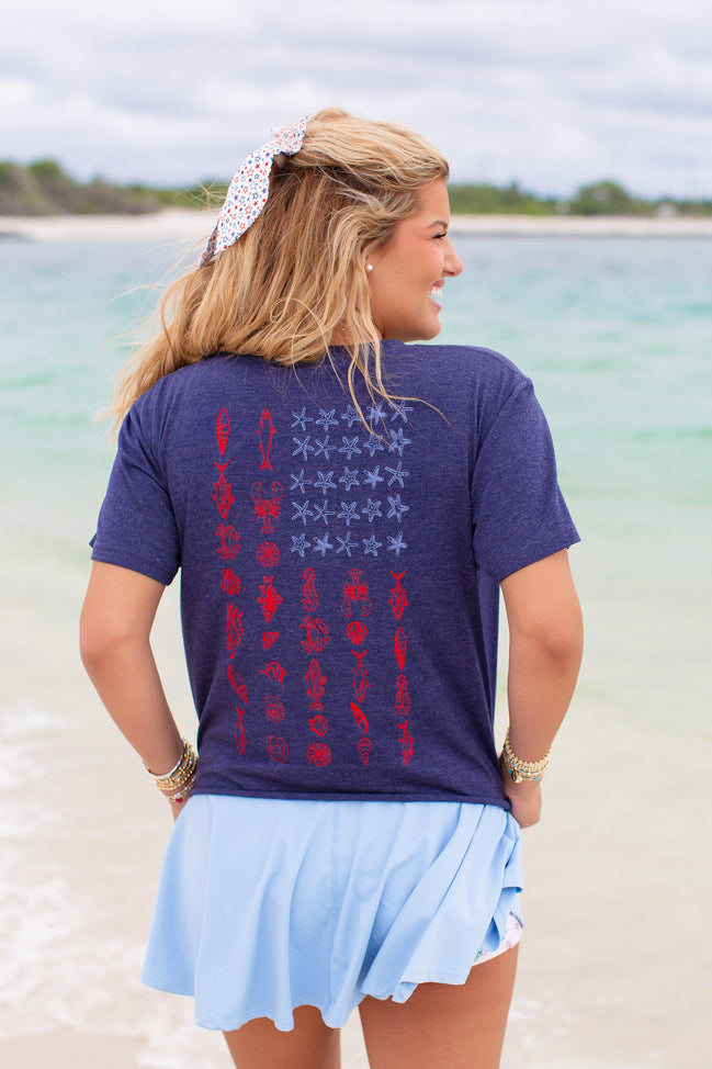 American Seas Crop Tee